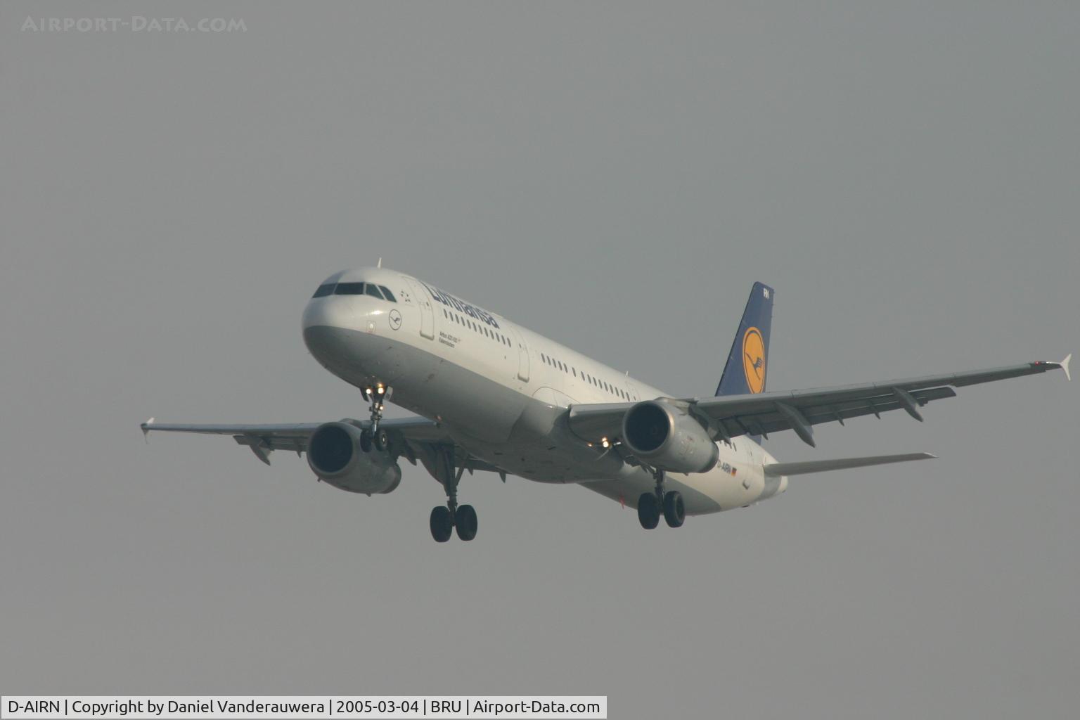 D-AIRN, 1995 Airbus A321-131 C/N 0560, arrival of flight LH4572