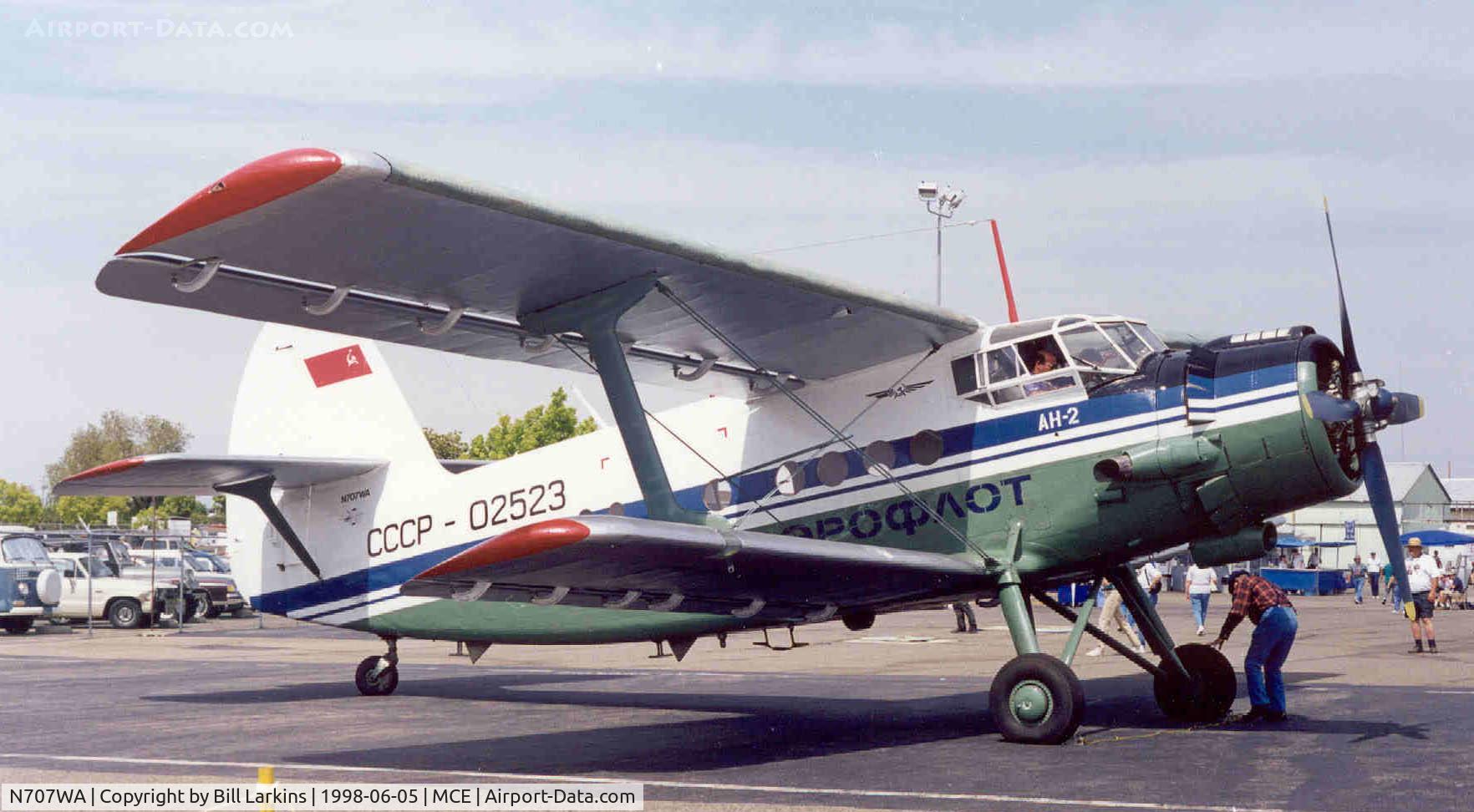 N707WA, 1968 Antonov AN-2 C/N 1G11728, With full Russian markings and registration.