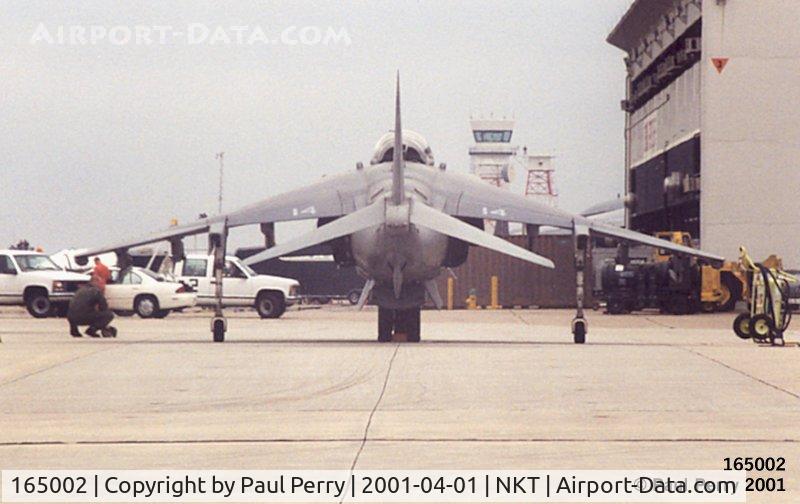 165002, Boeing AV-8B+-21-MC C/N 258, On the six of the Harrier.  She looks sort of small at times.