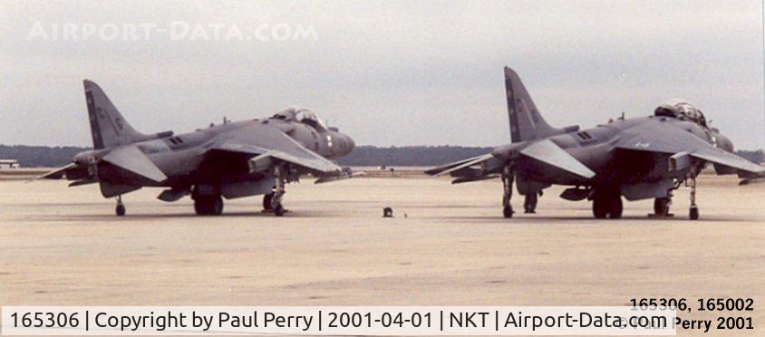 165306, Boeing AV-8B+(R)-23-MC C/N 264, The two Harriers slated for demo, but with thunderstorms, none were flown