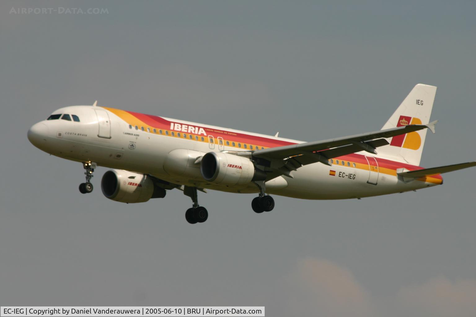 EC-IEG, 2001 Airbus A320-214 C/N 1674, arrival of COSTA BRAVA