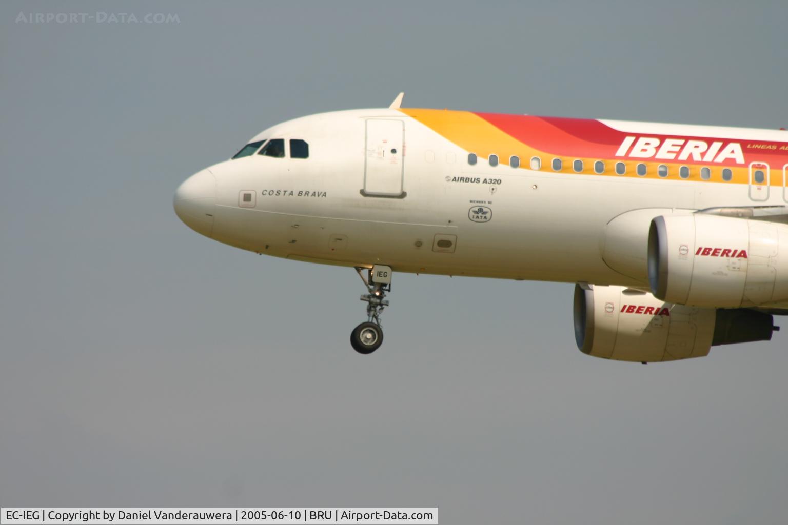 EC-IEG, 2001 Airbus A320-214 C/N 1674, arrival of flight IB4214