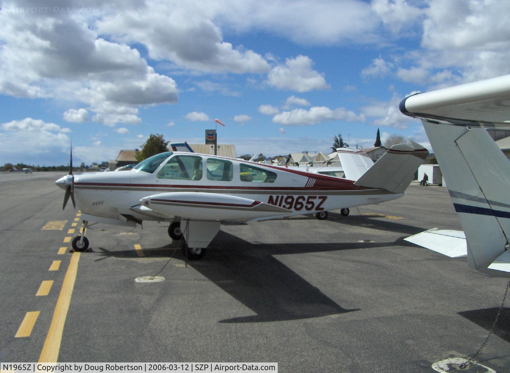 N1965Z, 1965 Beech S35 Bonanza C/N D-7805, 1965 Beech S35 BONANZA, Continental IO-520-B 285 Hp, tip tanks, tri-blade prop mods