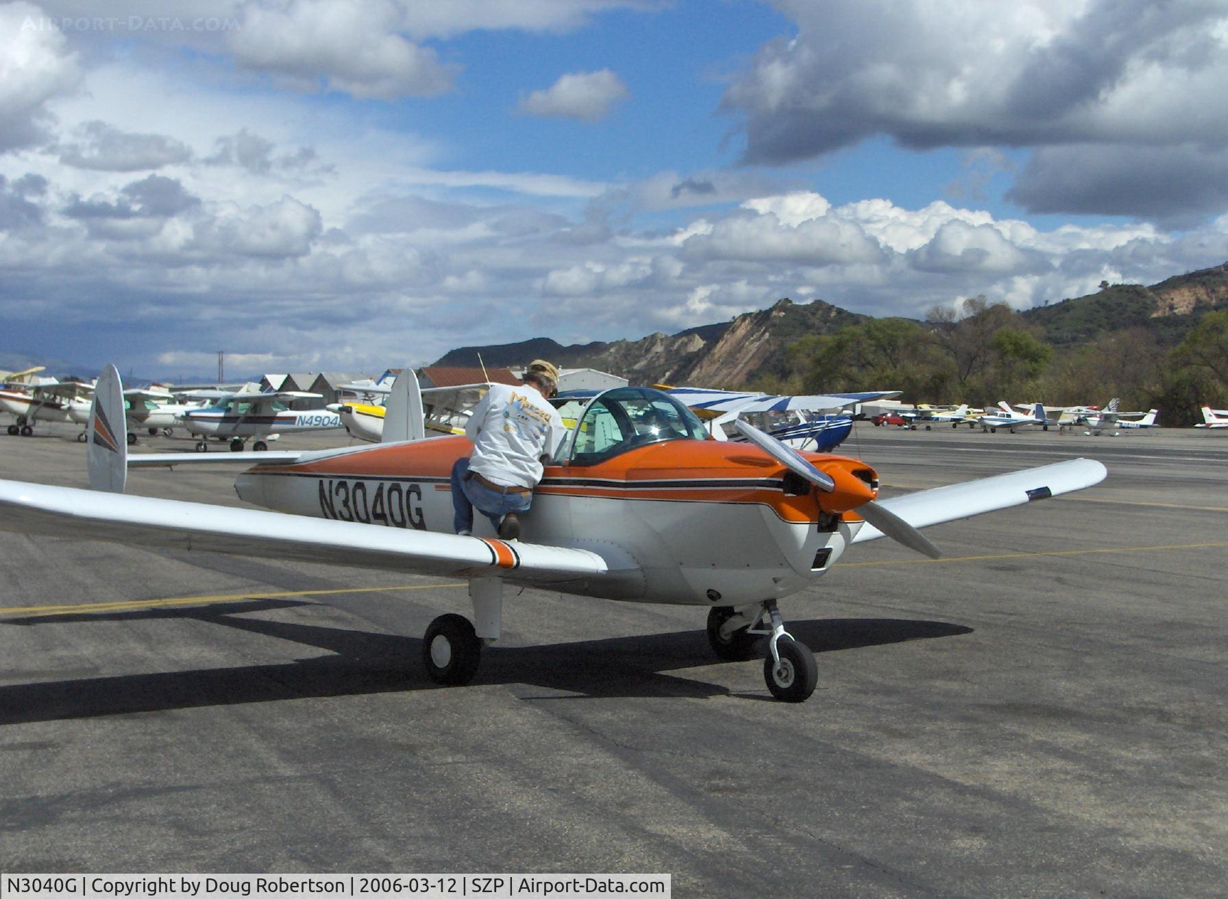 N3040G, 1961 Forney F-1A Aircoupe C/N 5740, 1961 Forney Fornaire F-1A AIRCOUPE, Continental C90-12, 95 Hp for takeoff