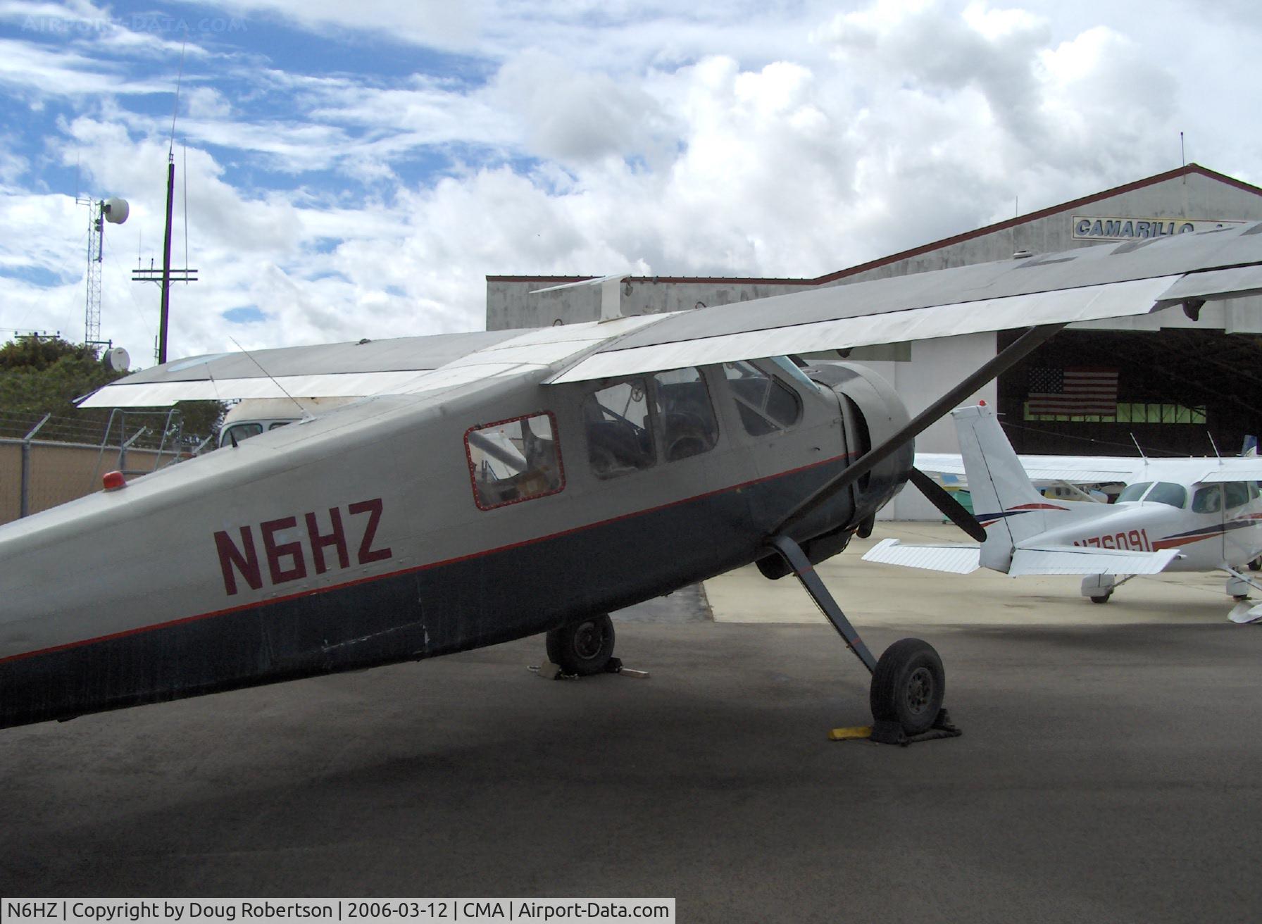 N6HZ, Max Holste MH-1521M Broussard C/N 25C, Avions Max Holste M.H.1521M BROUSSARD, P&W R-985 450 Hp, cabin cover removed