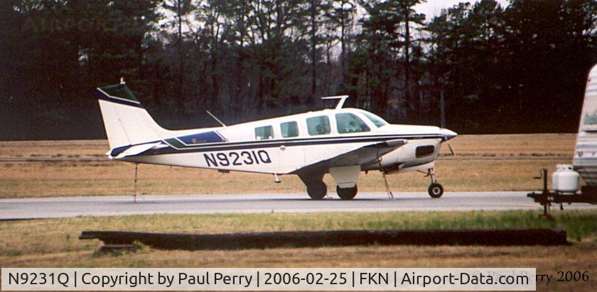 N9231Q, 1971 Beech A36 Bonanza 36 C/N E-285, Just about the only thing on the tarmac that day at FKN