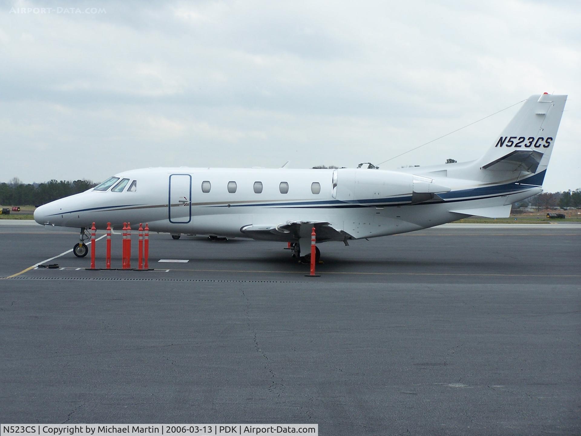 N523CS, 2004 Cessna 560XLS Citation Excel C/N 560-5507, Tied down @ Mercury Air Center