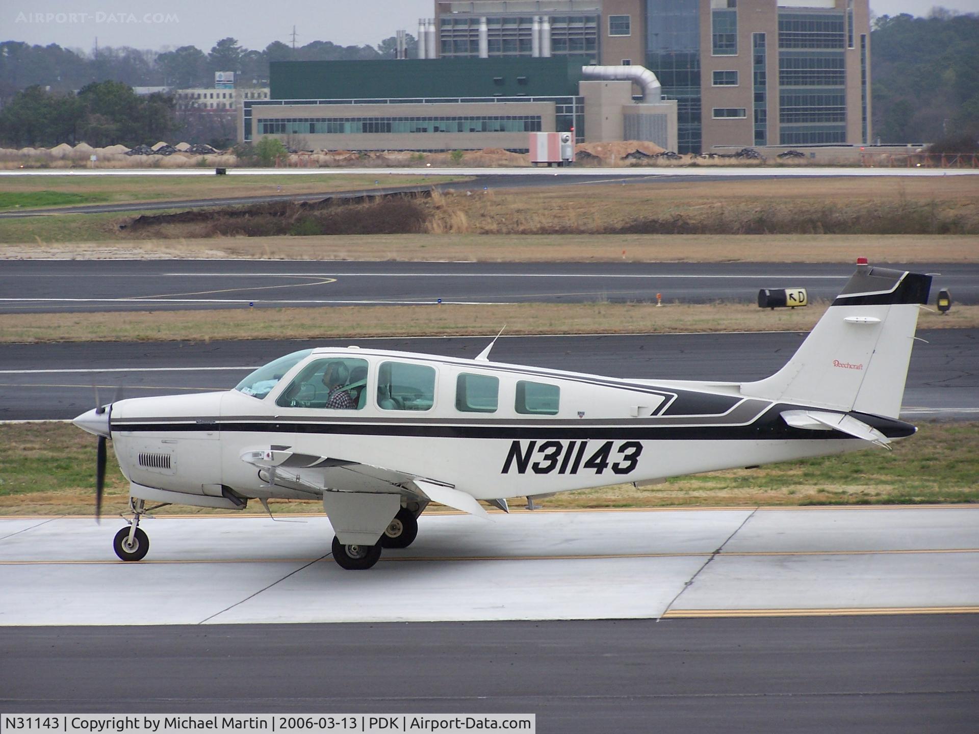 N31143, 1988 Beech A36 Bonanza 36 C/N E-2443, Looking for a place to park!