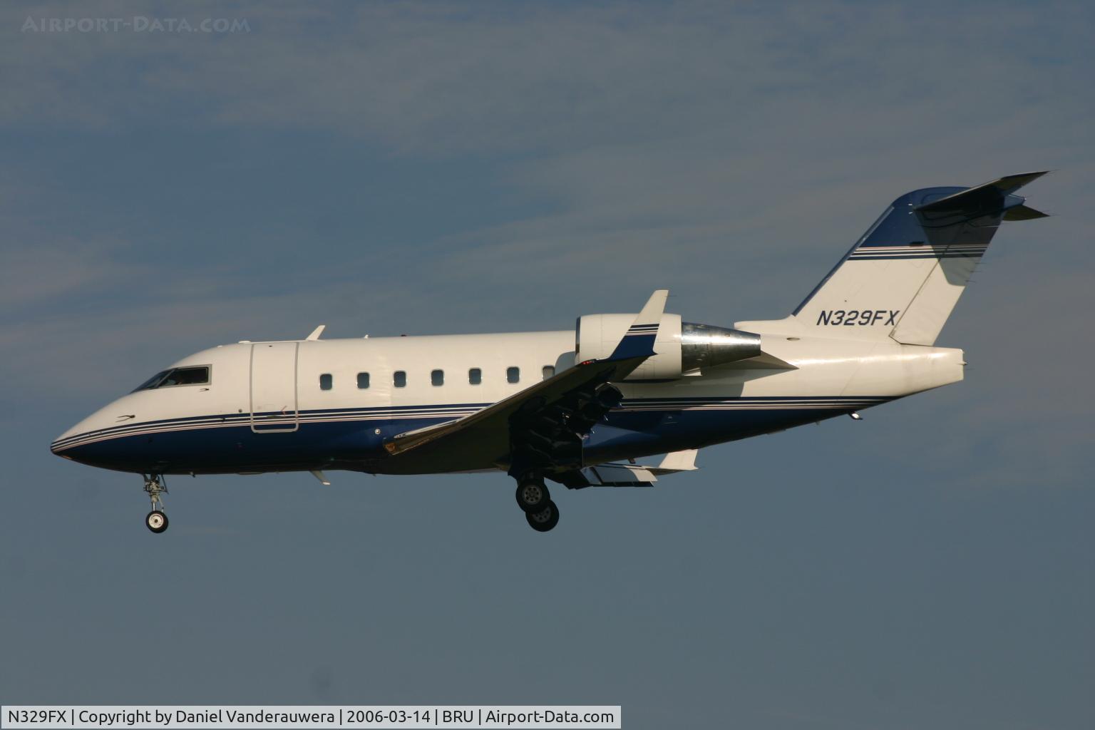 N329FX, 2002 Bombardier Challenger 604 (CL-600-2B16) C/N 5541, nice visitor, short to land on rnw 25L