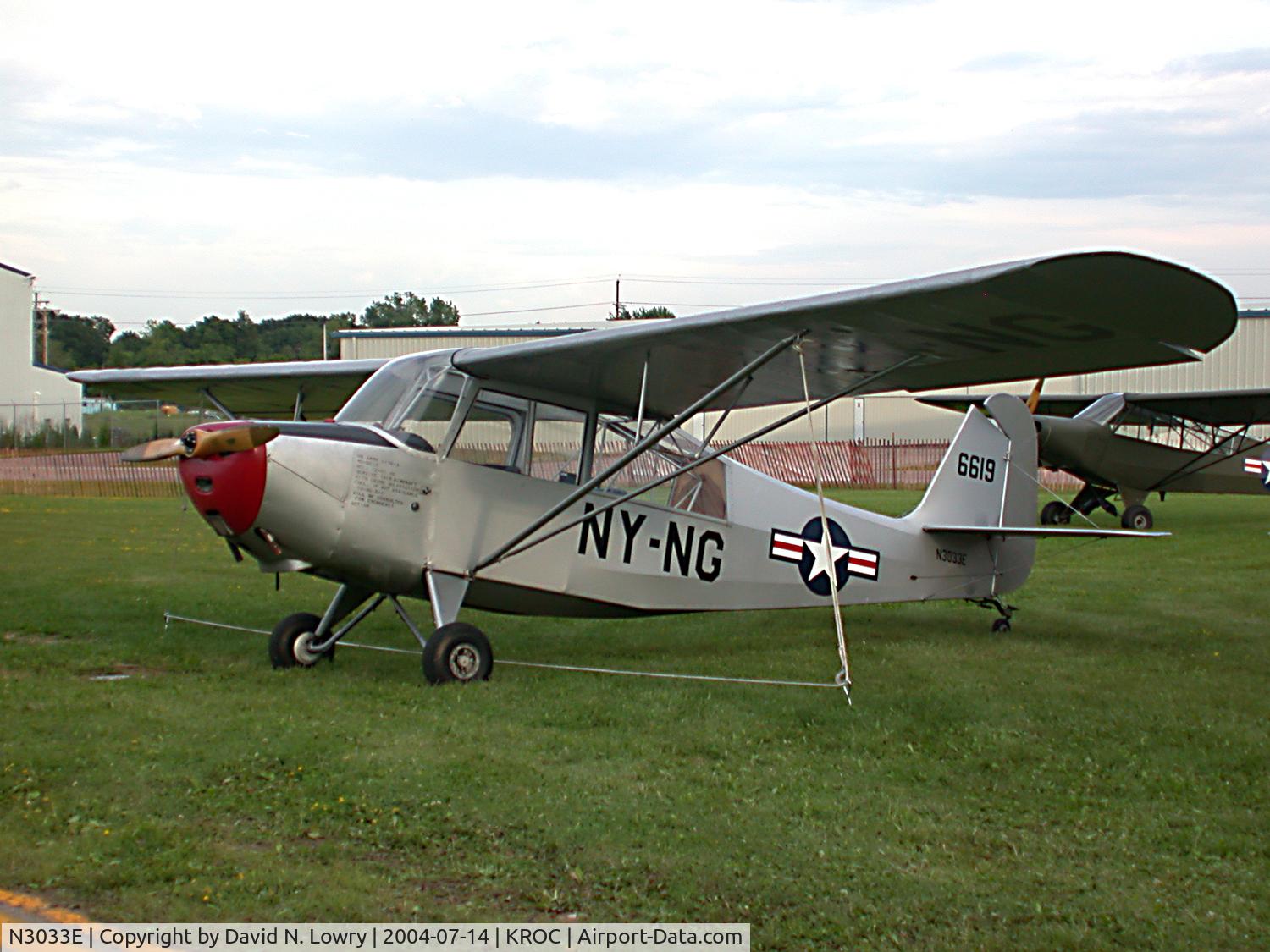 N3033E, 1946 Aeronca 7AC Champion C/N 7AC-6619, at KROC.