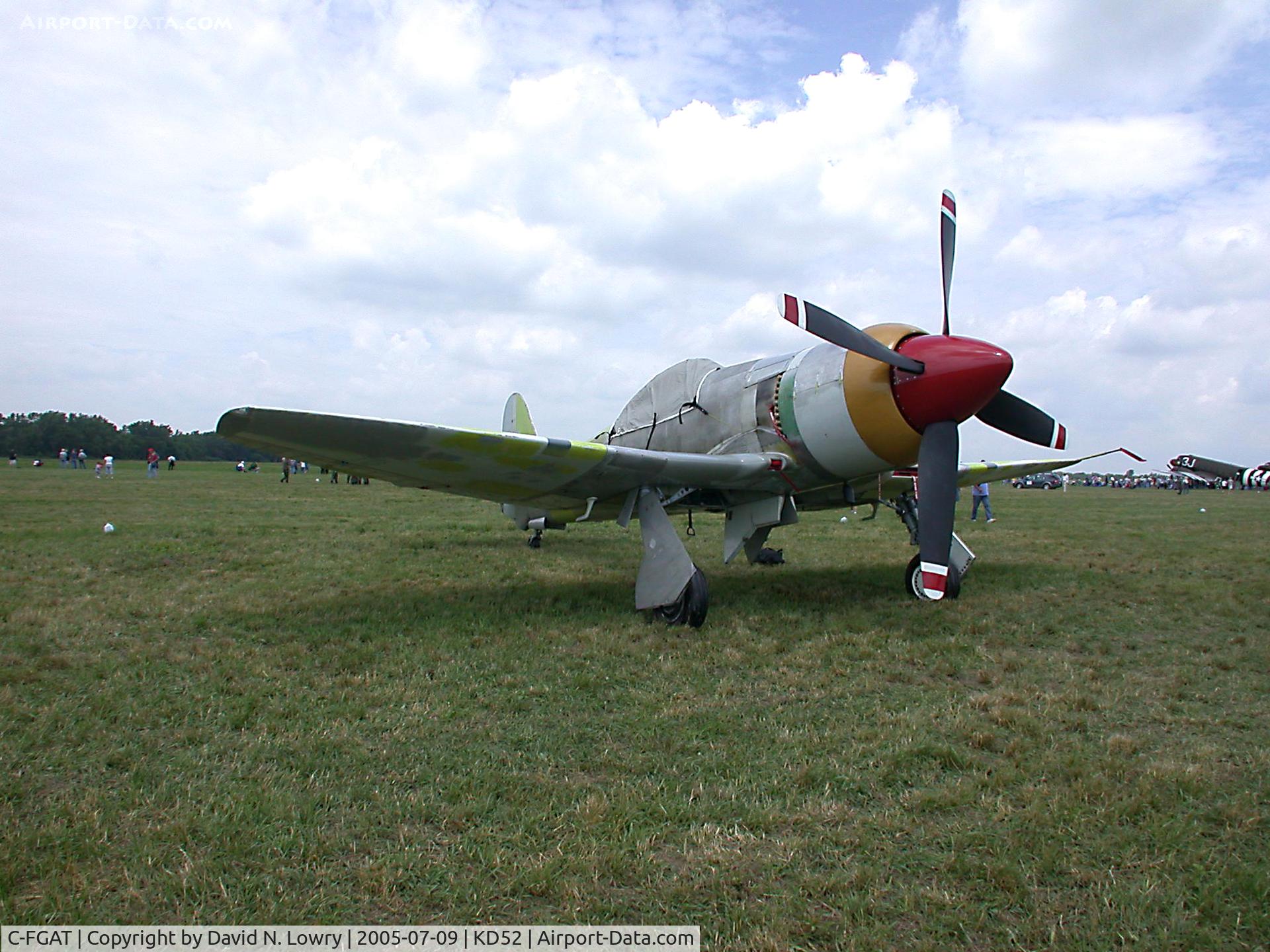 C-FGAT, 1957 Hawker Sea Fury T.20S C/N 41H/623282, C-FGAT at KD52 while she was still N1324; shortly before export to Canada.