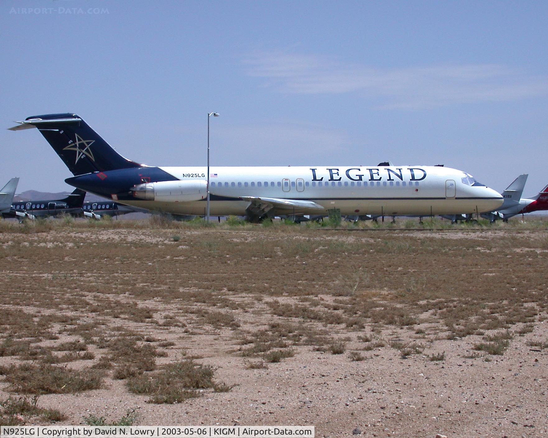 N925LG, 1979 McDonnell Douglas DC-9-32 C/N 47788, N925LG in storage at KIGM