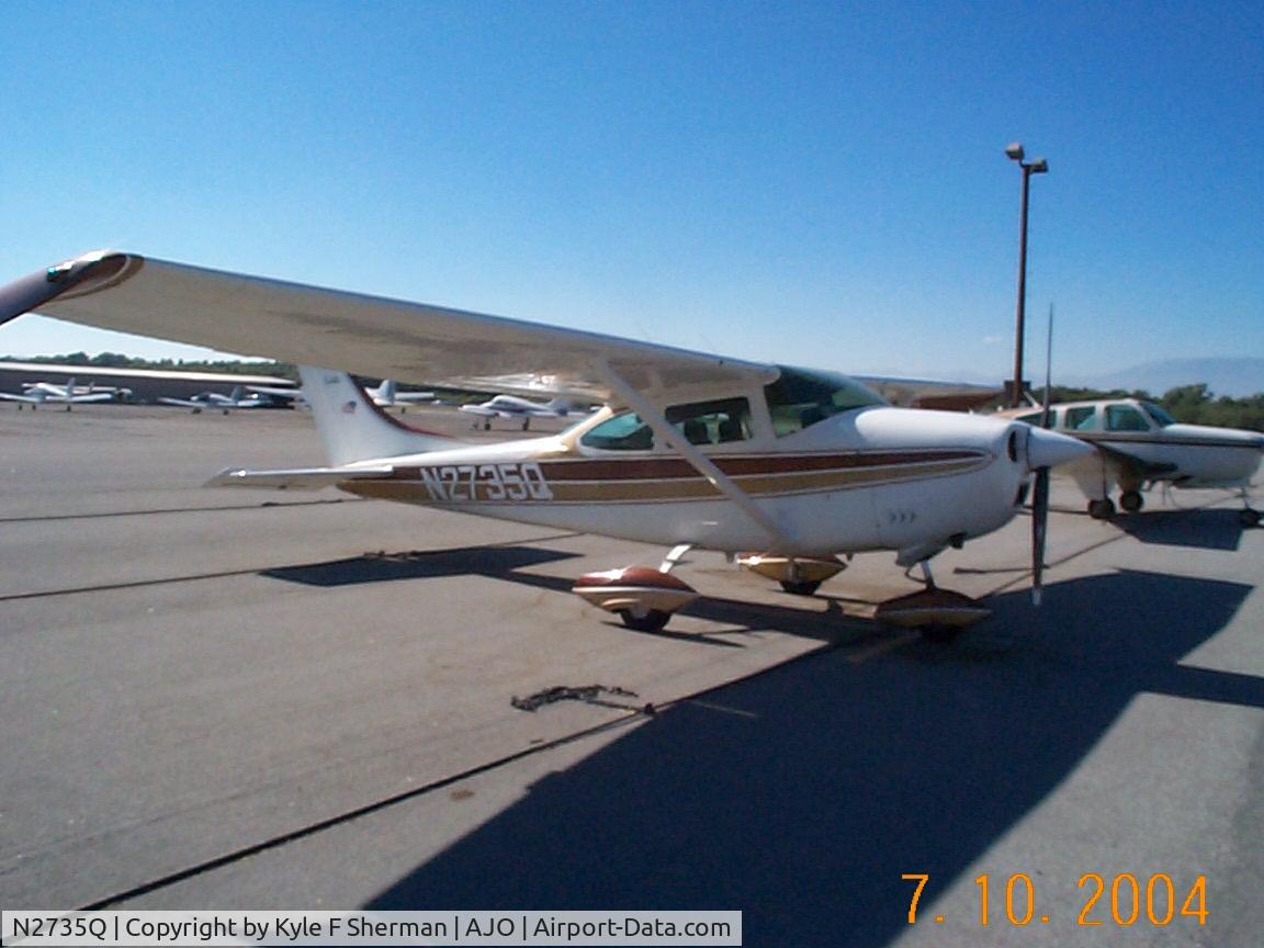N2735Q, 1967 Cessna 182K Skylane C/N 18257935, 35q at Corona, CA