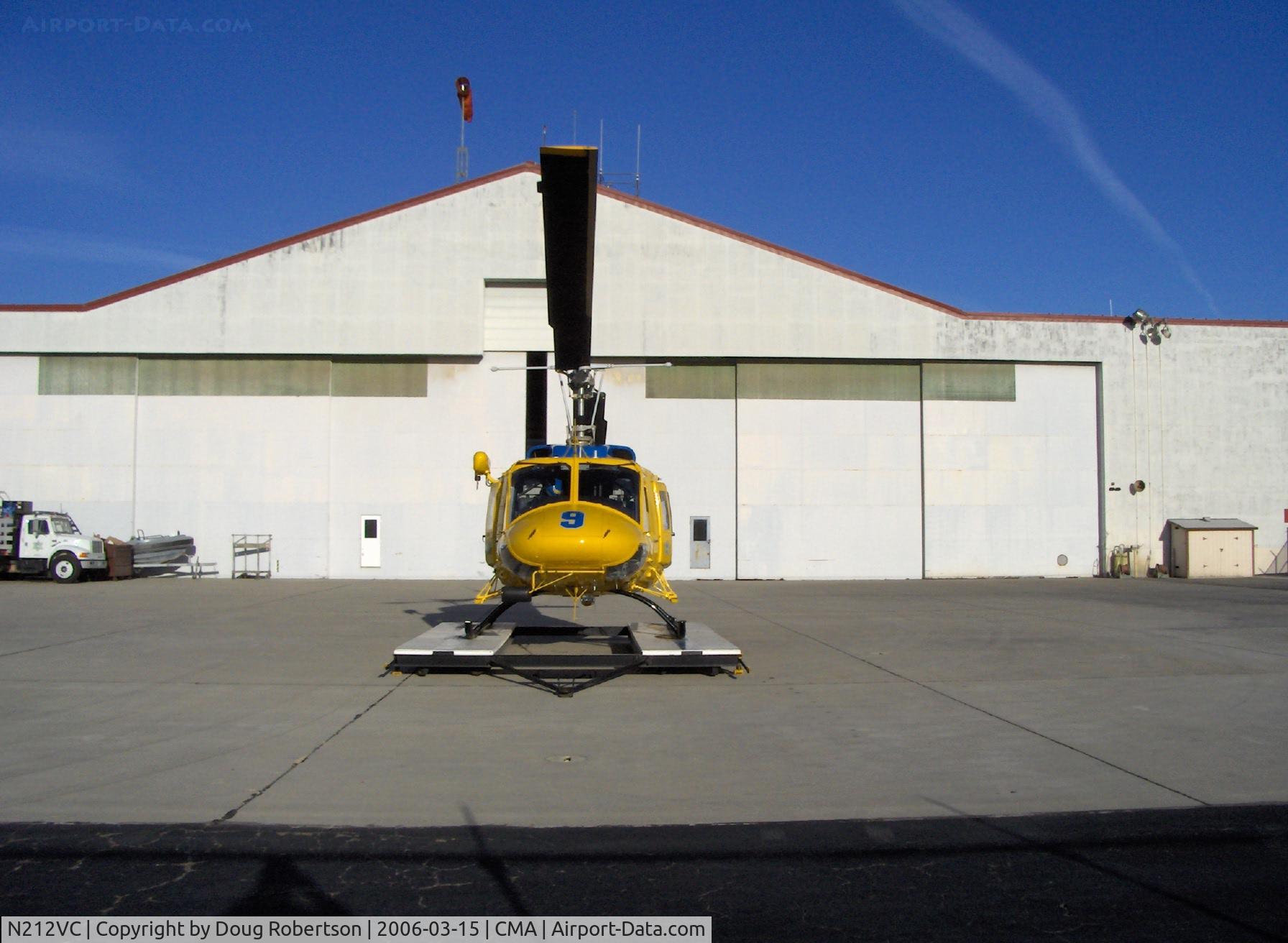 N212VC, 1975 Bell 212 C/N 30693, 1975 Bell 212 TWIN-TWO-TWELVE, P&W (Canada) PT6T-3 Twin Pac coupled free-turbine turboshaft 1,800 shp, Ventura County Sheriff's Dept. #9