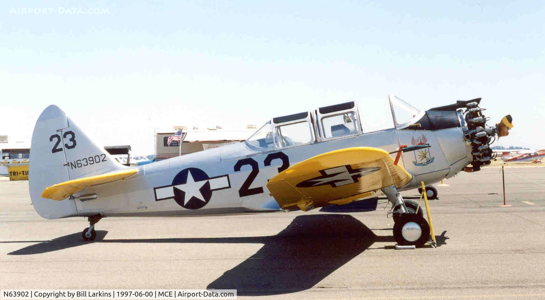 N63902, 1943 Fairchild (Howard) PT-23A Cornell (M-62C) C/N HO-421, Howard-built Fairchild PT-23A in AAF markings.