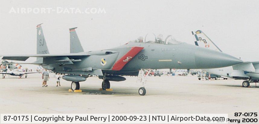 87-0175, 1987 McDonnell Douglas F-15E Strike Eagle C/N 1040/E015, She looks good, even if she's a tad over-exposed