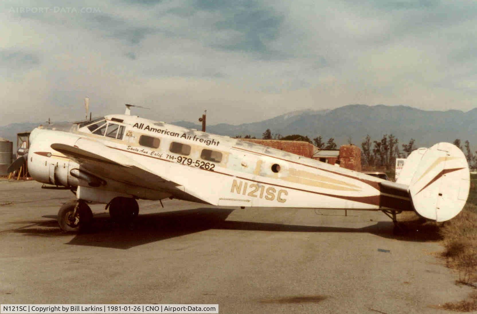 N121SC, 1946 Beech D18S C/N A-85, All American Airfreight, Santa Ana, CA
