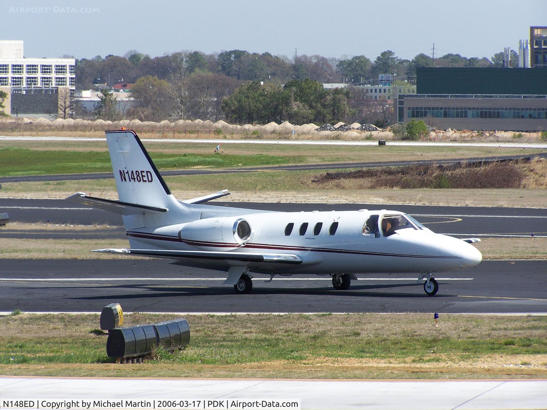 N148ED, 1980 Cessna 501 Citation I/SP C/N 501-0148, Taxing to Runway 20R