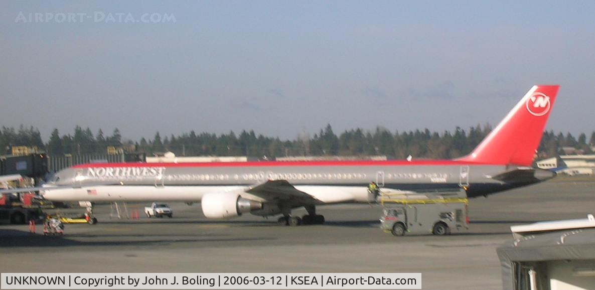 UNKNOWN, Airliners Various C/N Unknown, Boeing 757-300 at gate.