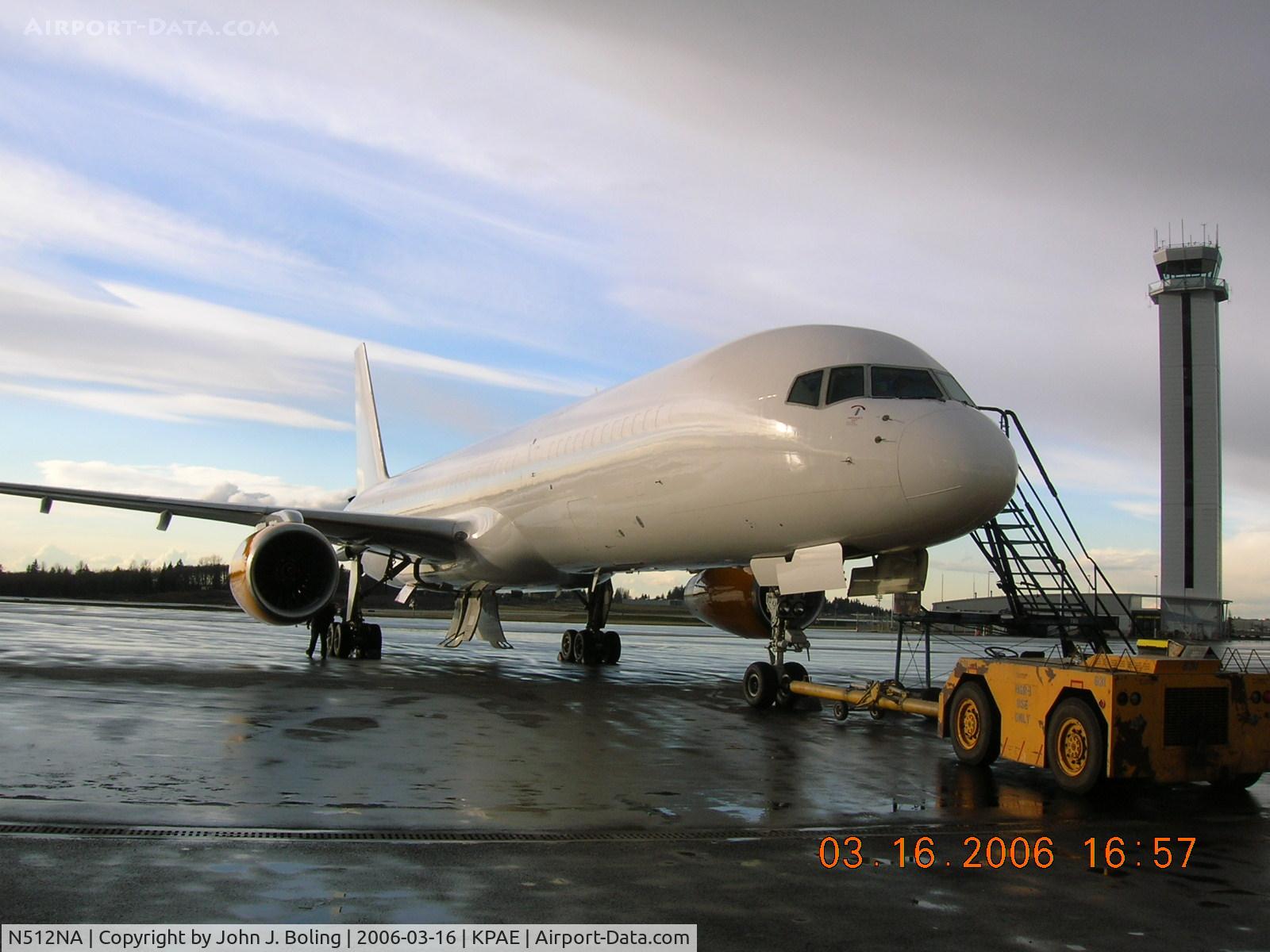 N512NA, 1992 Boeing 757-204 C/N 26962, Test flight after 14 months storage. Pilots John Boling and Don Sullivan