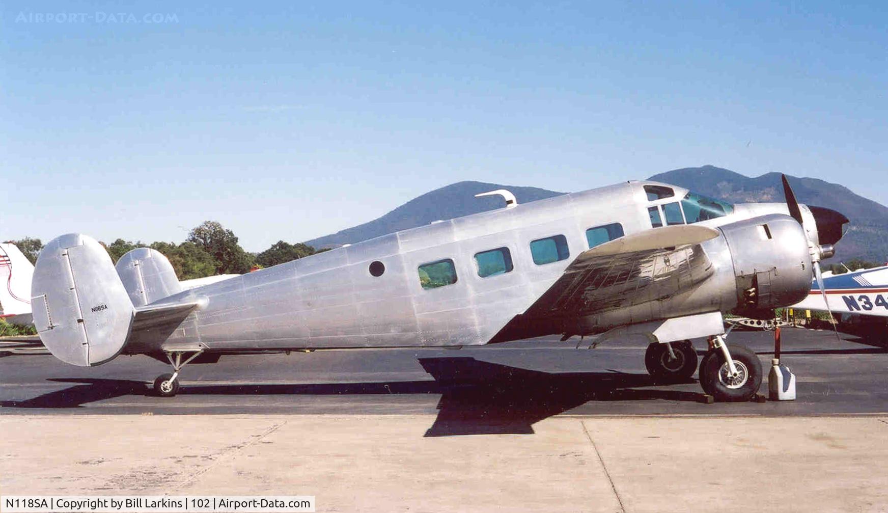 N118SA, 1954 Beech E18S C/N BA-14, Lampson Field. Clear Lake