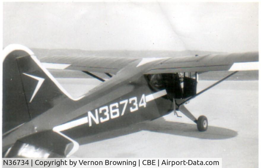 N36734, 1941 Stinson 10A C/N 8134, After a red and white paint job