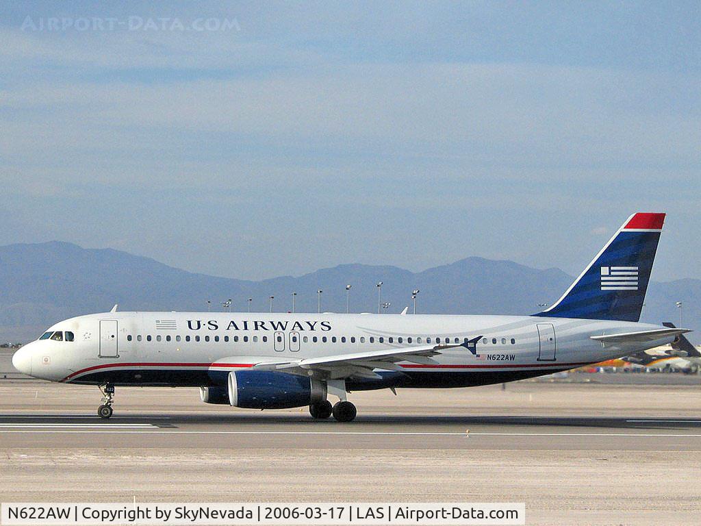 N622AW, 1989 Airbus A320-231 C/N 054, US Airways / Airbus Industrie A320-231 / Apparently they've changed the carrier of this plane.