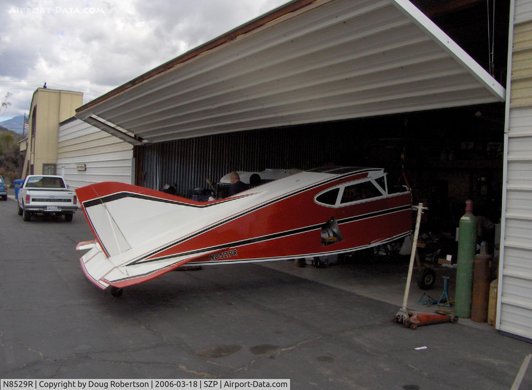 N8529R, Sorrell SNS-7 Hiperbipe C/N 243, 1993 Williamson-Ratley/SORRELL HIPERBIPE SNS-7, in rebuild