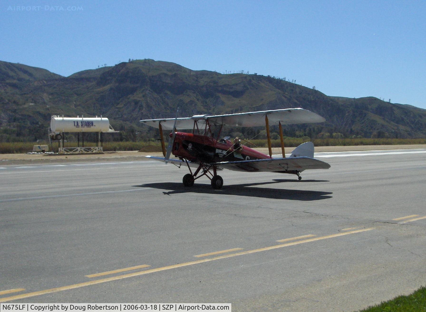 N675LF, 1944 De Havilland DH-82A Tiger Moth II C/N 86572, 1944 DeHavilland TIGER MOTH DH.82A, DH Gipsy Major I 135 Hp, S turn taxi to Runway 22