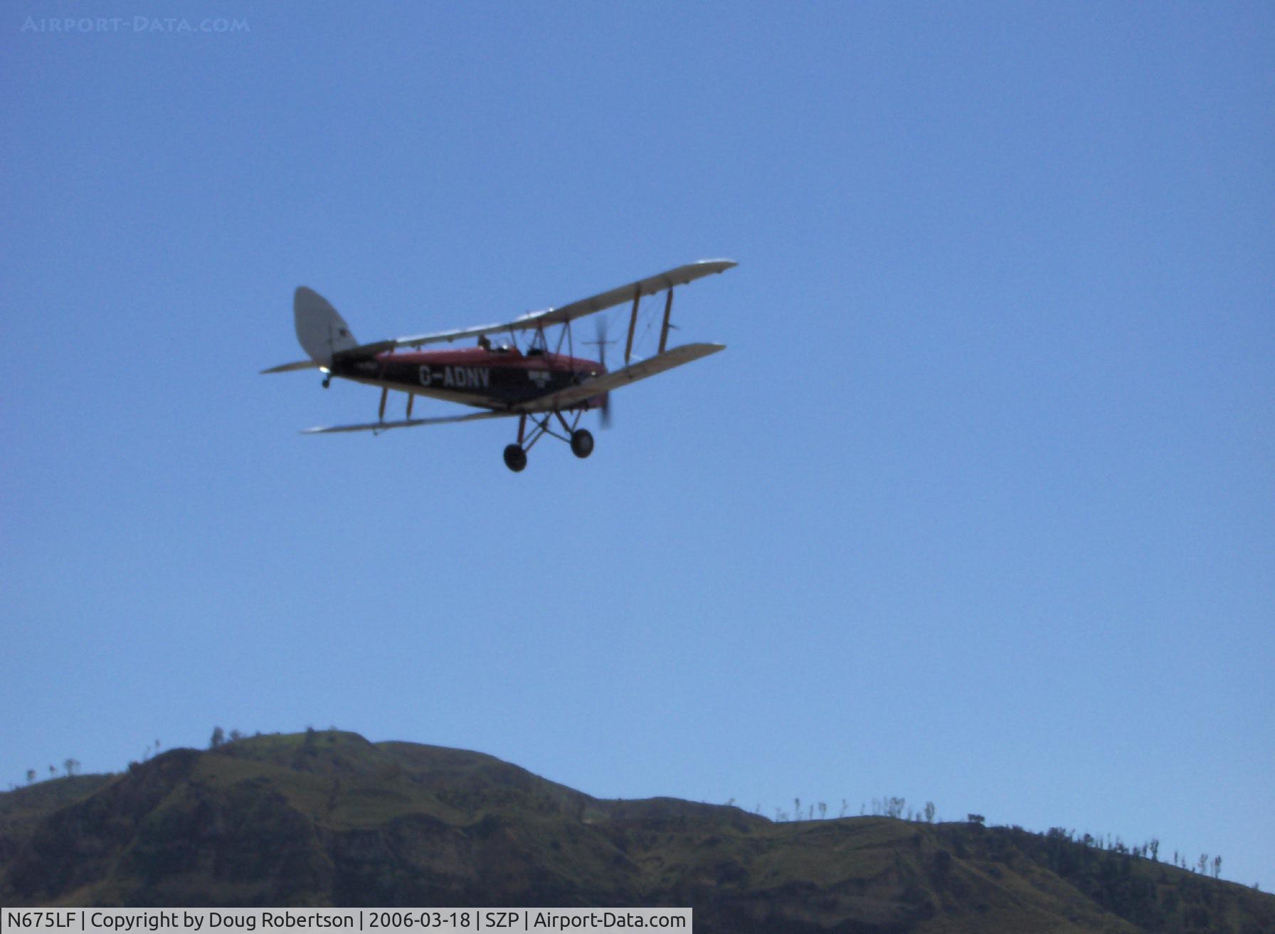 N675LF, 1944 De Havilland DH-82A Tiger Moth II C/N 86572, 1944 DeHavilland TIGER MOTH DH.82A, DH Gipsy Major I 135 Hp, Takeoff climbout from Runway 22
