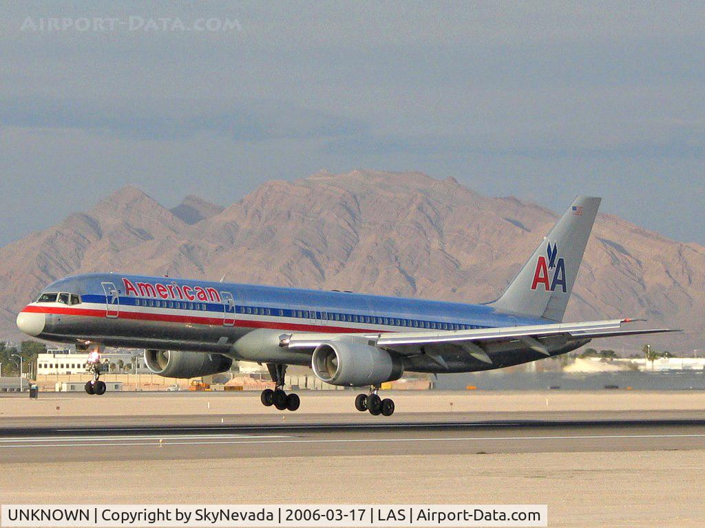UNKNOWN, Airliners Various C/N Unknown, American Airlines / Frenchman & Sunrise Mtns in background.