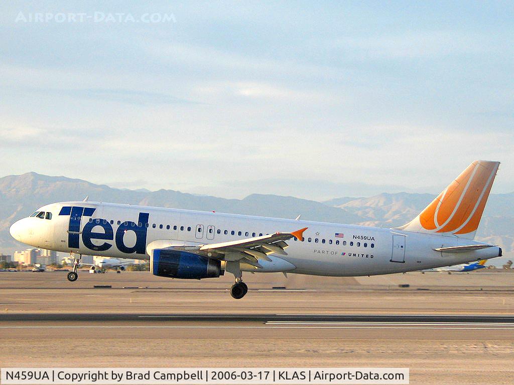 N459UA, 2000 Airbus A320-232 C/N 1192, Ted Airlines /  Airbus A320-232