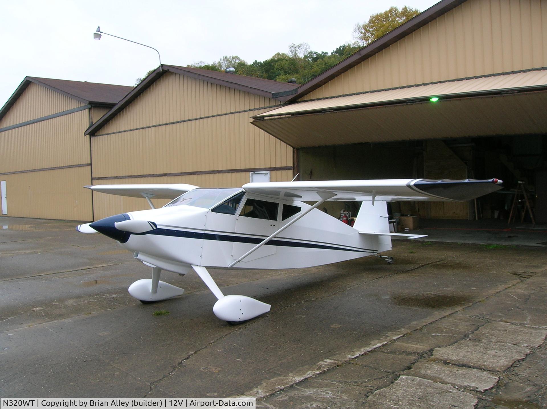 N320WT, 1997 Wittman W-10 Tailwind C/N 940, The hangar at Ona WV