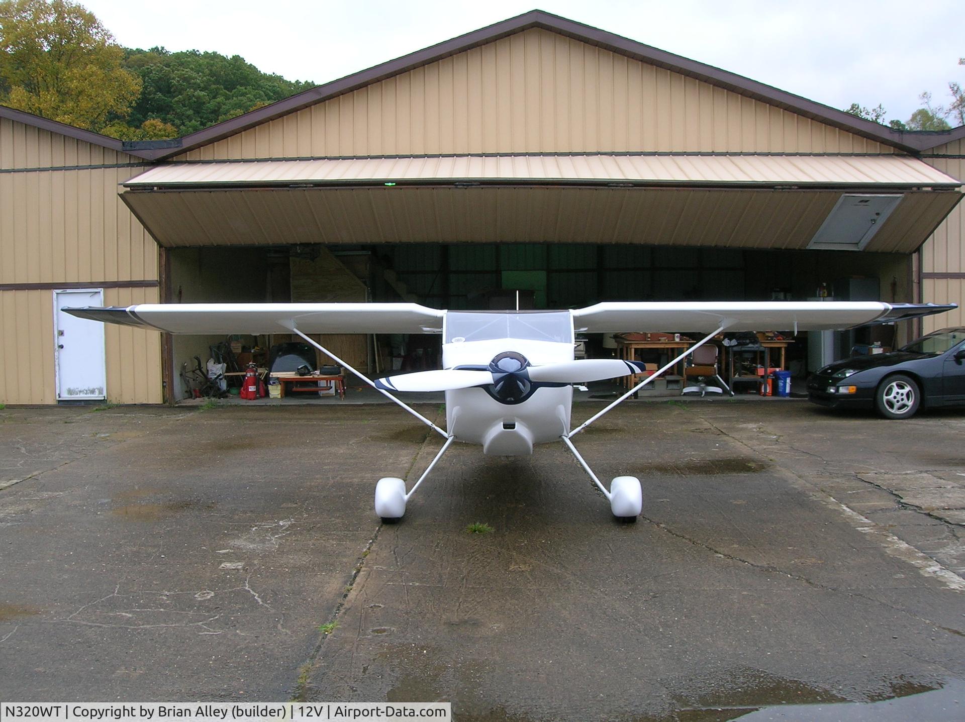 N320WT, 1997 Wittman W-10 Tailwind C/N 940, The hangar at Ona WV