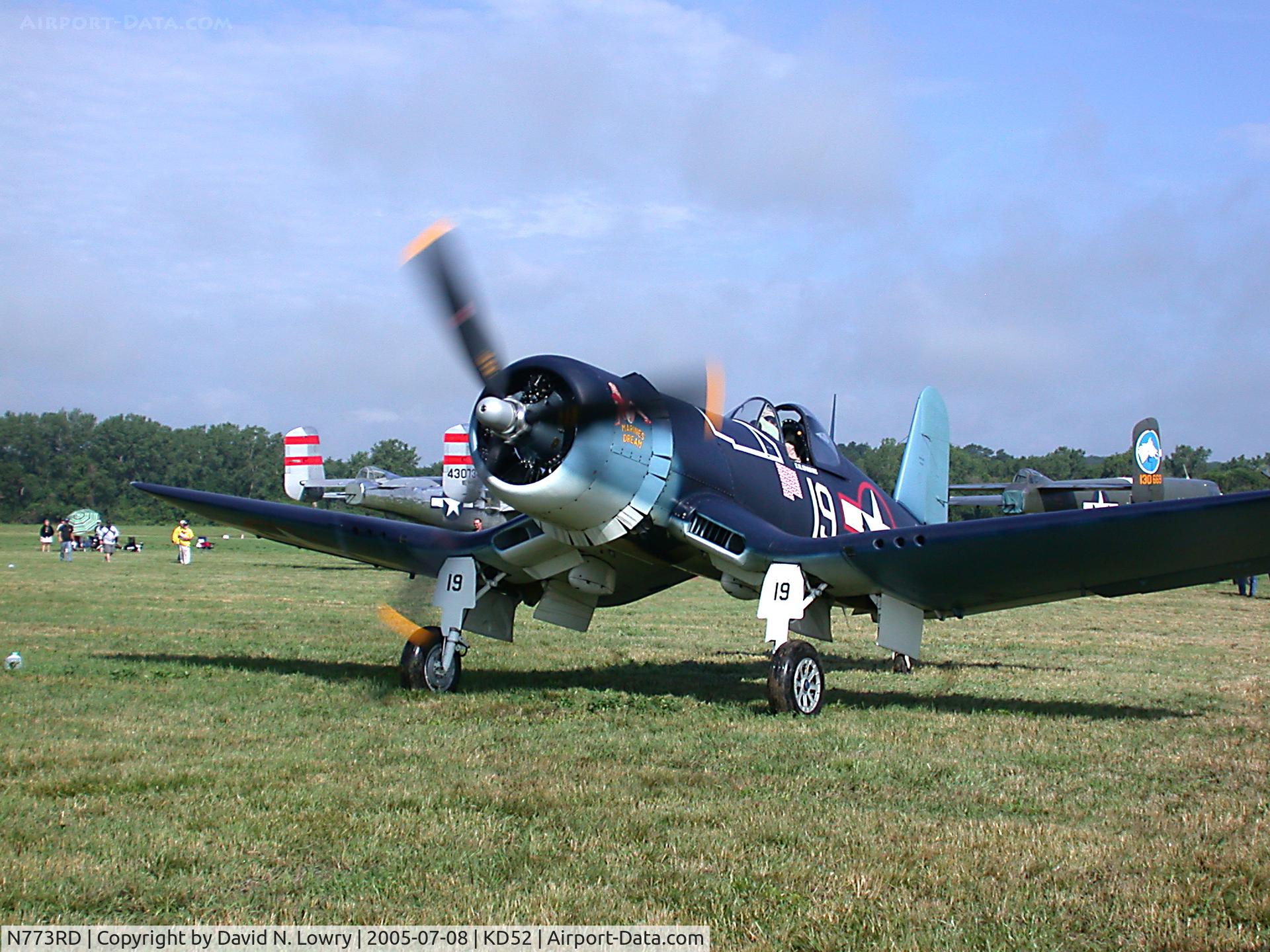 N773RD, 1944 Goodyear FG-1D Corsair C/N 3694, N773RD KD52.