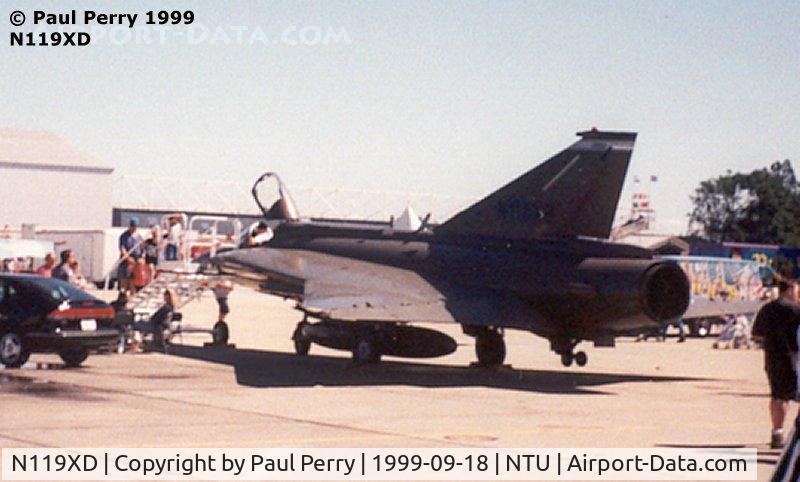 N119XD, 1972 Saab RF-35 Draken C/N 35-1119, One of the civilian Aggressors on display