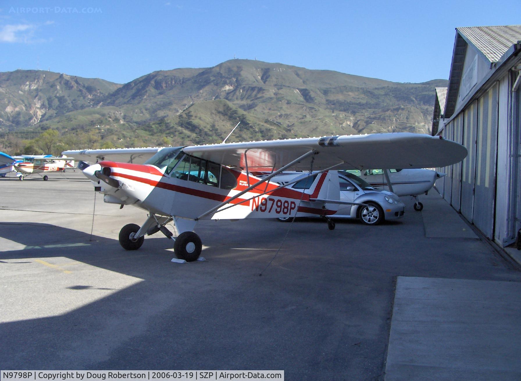 N9798P, 1976 Piper PA-18-150 Super Cub C/N 18-7609031, 1976 Piper PA-18 SUPER CUB, Lycoming O-320 150 Hp, severe prop strike problem, Note wing vortex generators
