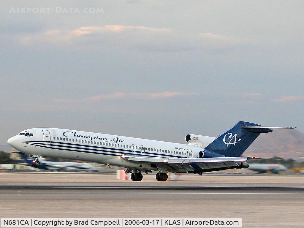 N681CA, 1980 Boeing 727-2S7 C/N 22020, Champion Air / Boeing 727-2S7