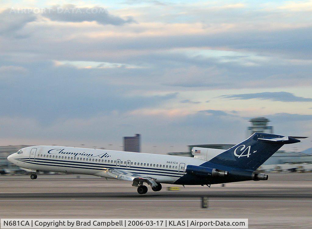 N681CA, 1980 Boeing 727-2S7 C/N 22020, Champion Air / Boeing 727-2S7