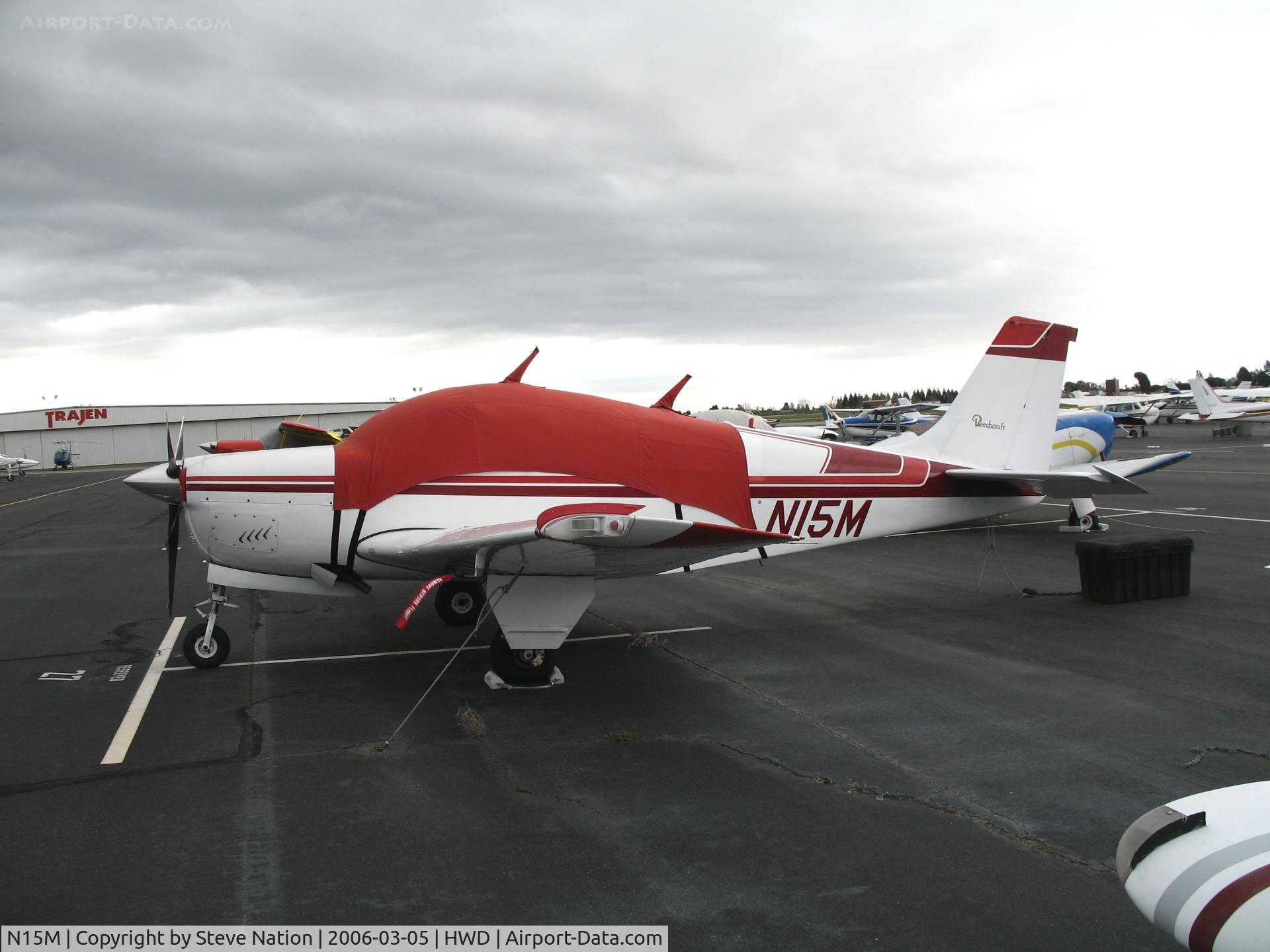 N15M, 1964 Beech 35-B33 Debonair C/N CD-794, 1964 Beech 35-B33 at stormy Hayward Air Terminal, CA