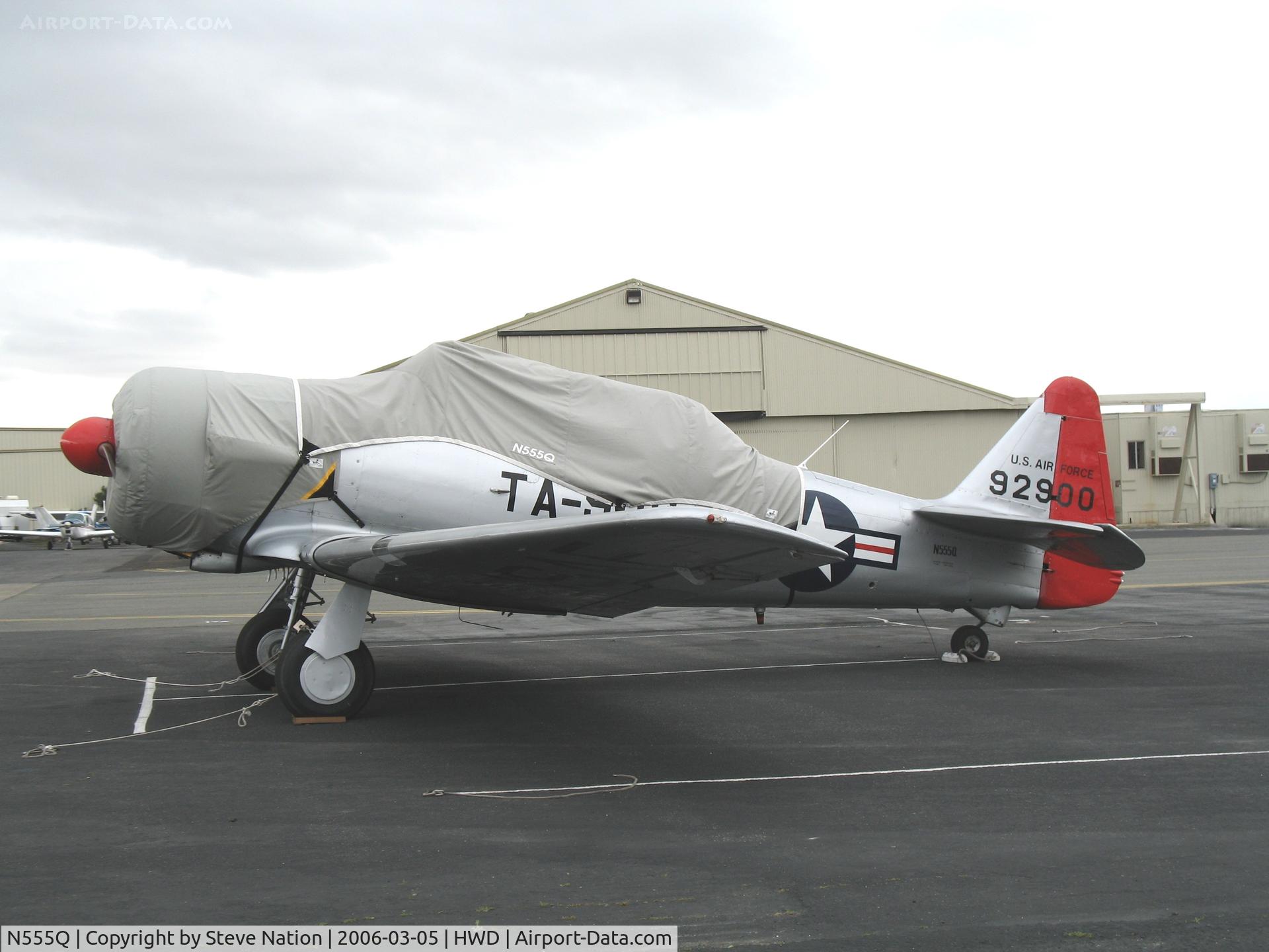 N555Q, 1957 North American AT-6G Texan C/N 197-042, North American AT-6G U.S. Air Force 92900 