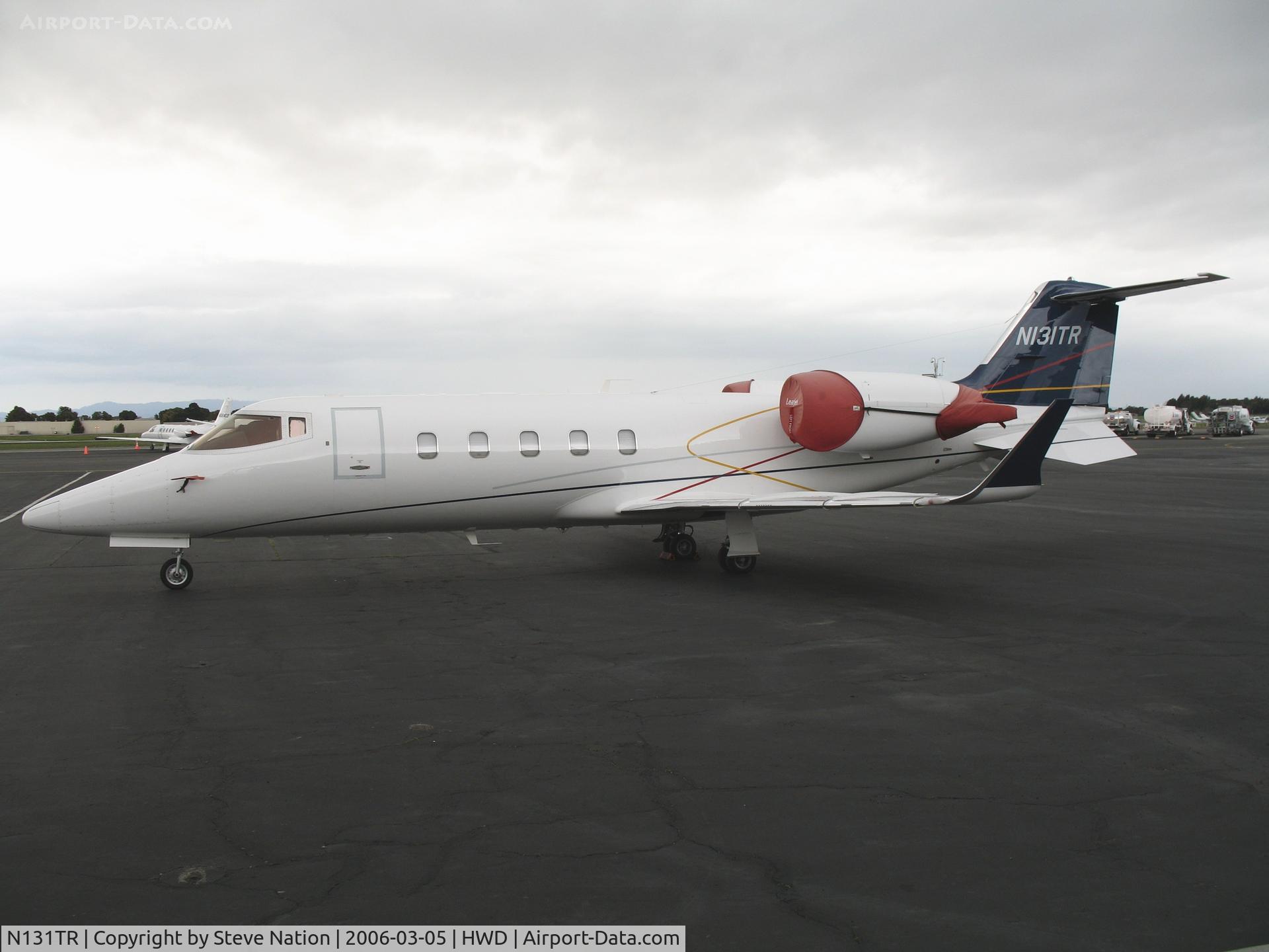 N131TR, 2001 Learjet Inc 60 C/N 216, 2001 Learjet 60 at stormy Hayward Air Terminal, CA
