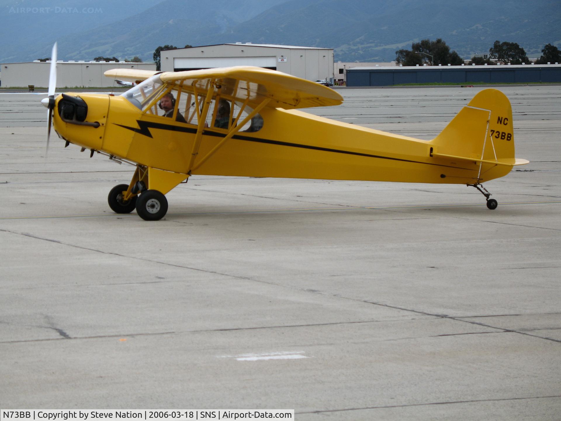 N73BB, 1946 Piper J3C-65 Cub Cub C/N 15553, Emerald Coast 1946 Piper J3C-65 Cub at Salinas, CA