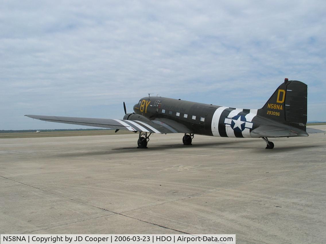 N58NA, 1944 Douglas DC3C-S1C3G (C-47A) C/N 12970, waiting for re-paint at Hondo