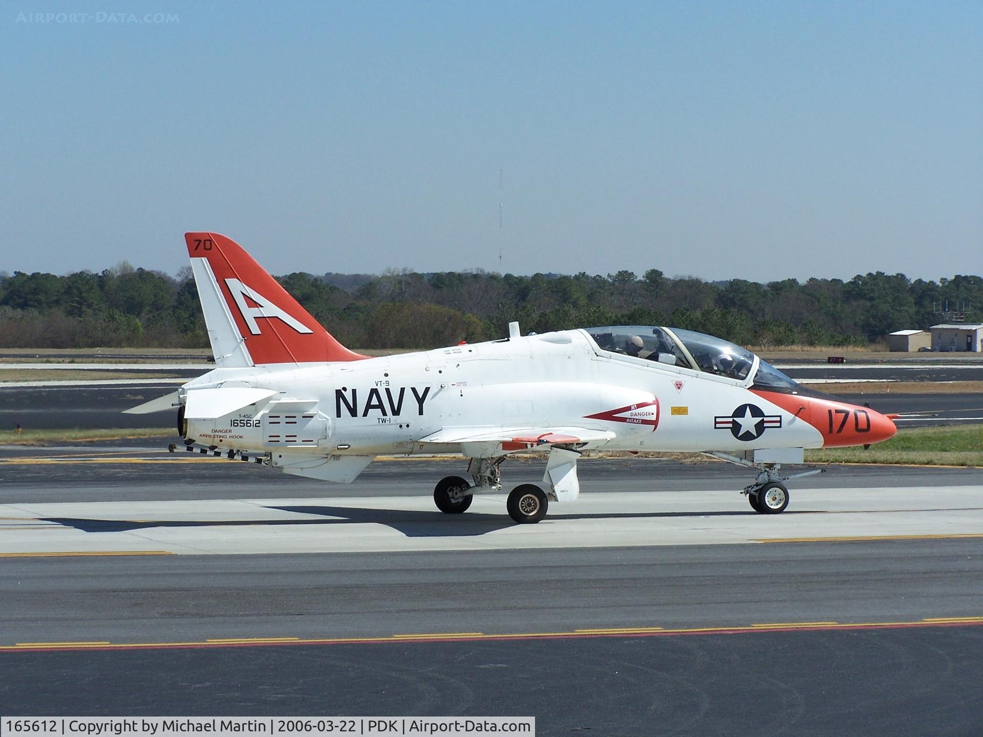 165612, Boeing T-45C Goshawk C/N C070, US Navy T-45C visiting Atlanta