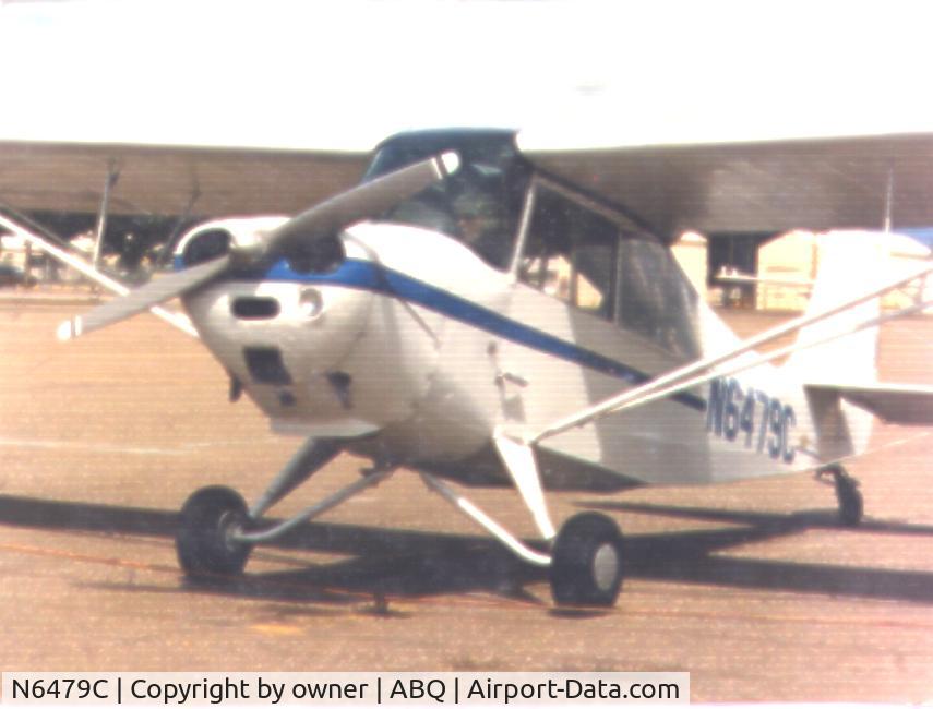 N6479C, Aeronca 7BCM C/N 47-1004, shortly after new paint circa 1985