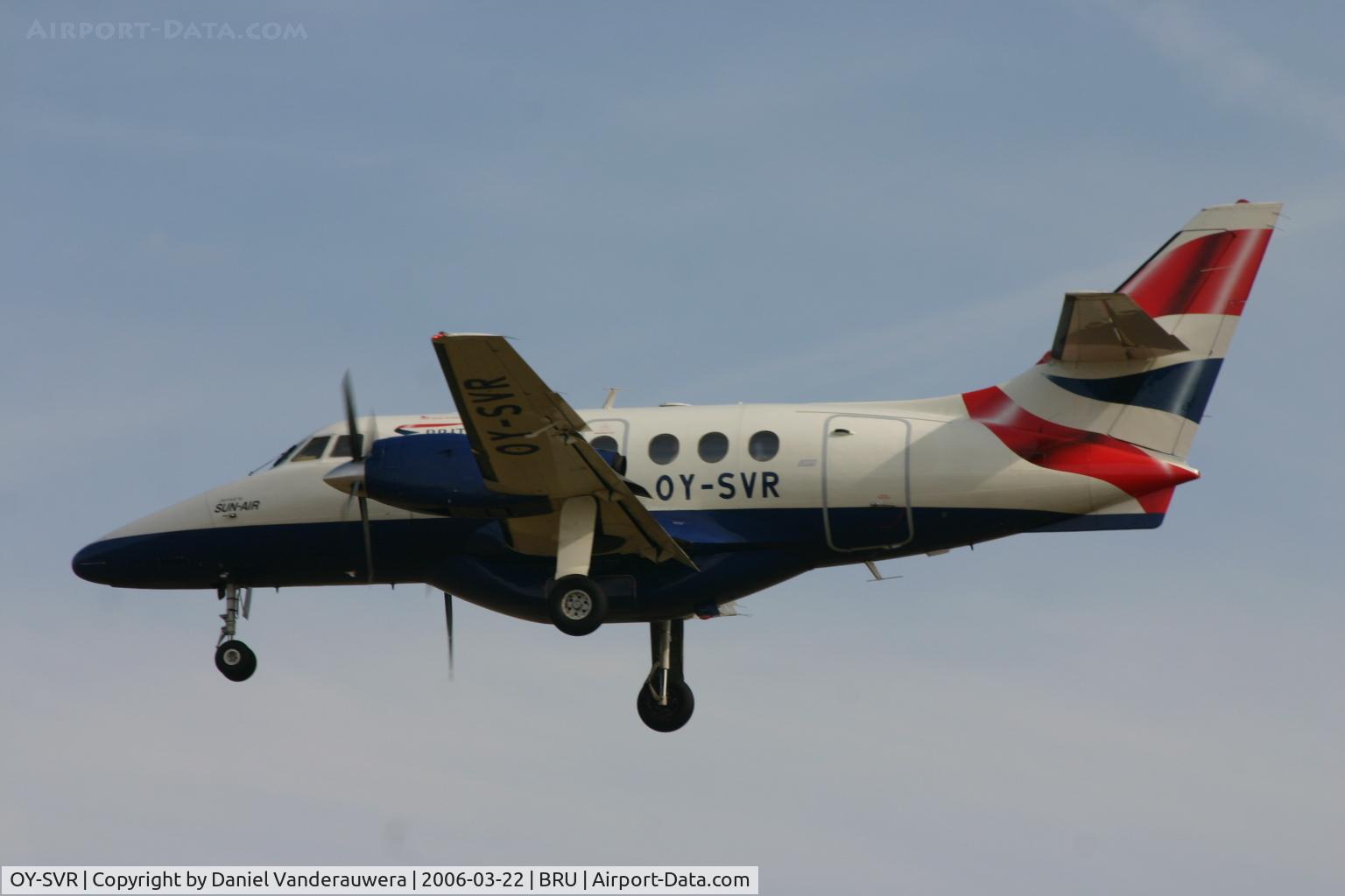 OY-SVR, 1991 British Aerospace BAe-3212 Jetstream Super 31 C/N 925, nice small a/c descending to rnw 02