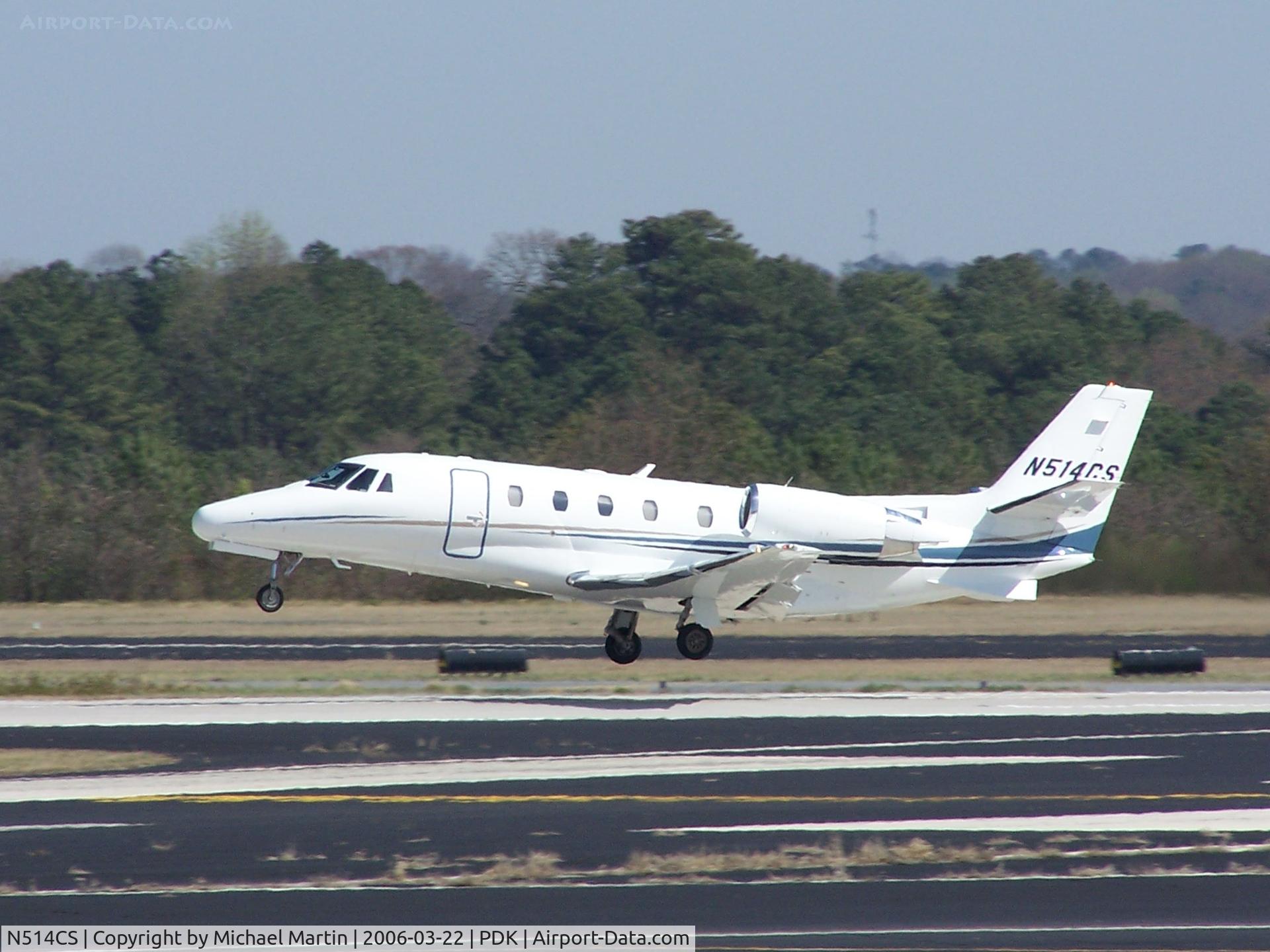 N514CS, 2003 Cessna 560XL C/N 560-5328, Departing PDK in a hurry!