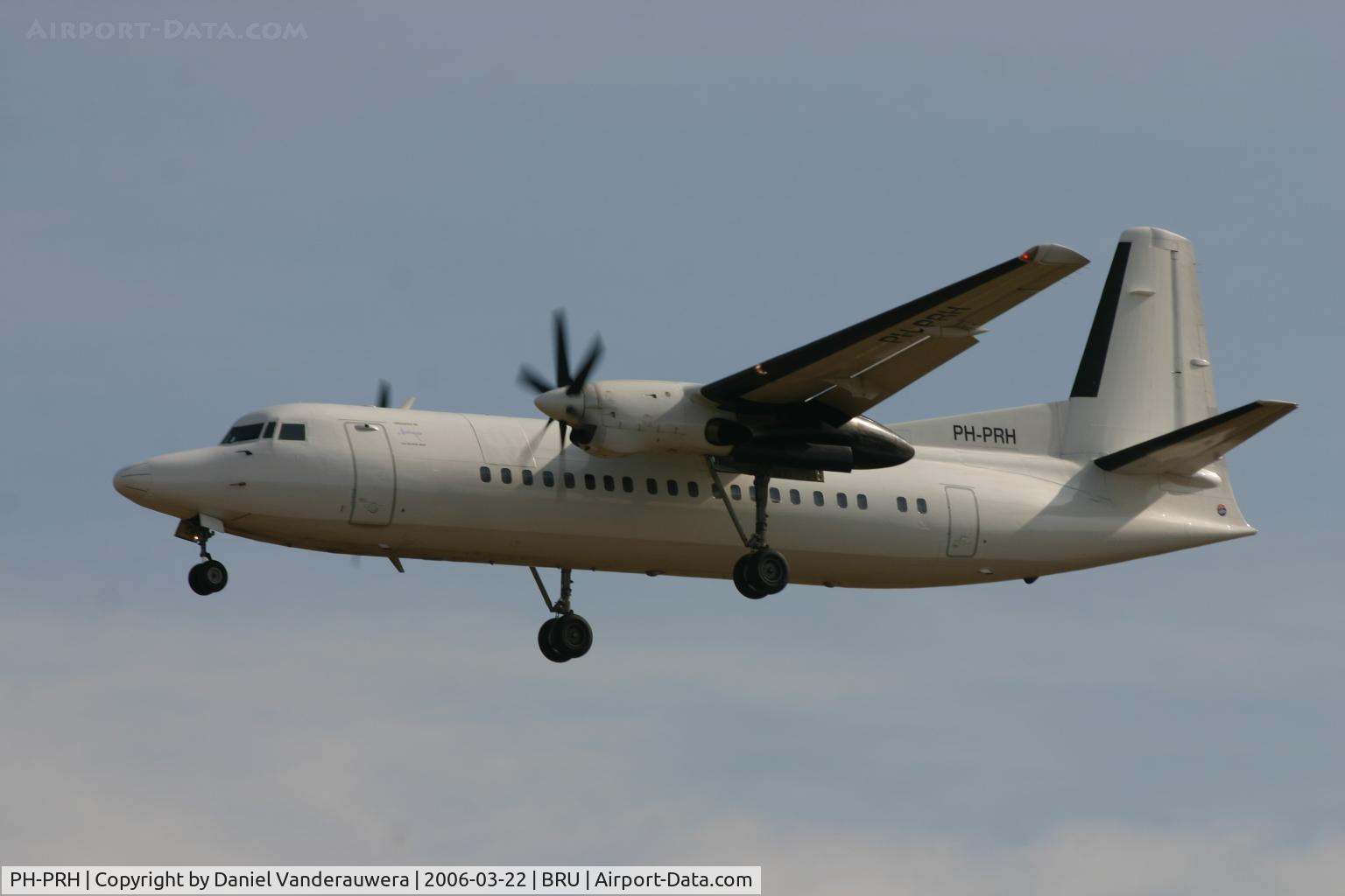PH-PRH, 1990 Fokker 50 C/N 20200, white F-50, ex Denim Air, now KLM