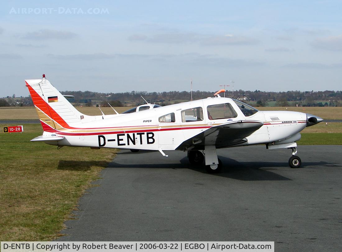 D-ENTB, Piper PA-28R-201T Cherokee Arrow III C/N 28R-7803188, Piper PA-28RT-201T Turbo Arrow III (Halfpenny Green)